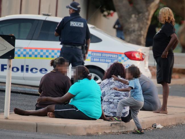 Police station themselves outside some takeaway outlets in Alice Springs, to monitor sales. Picture: Gary Ramage/News Corp Australia