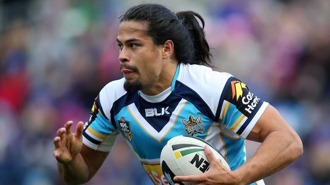 Kevin Gordon in action for the Titans where he had 58 tries in 118 games. Photo: Getty Images