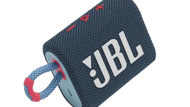 The JBL Go 3 Mini portable Bluetooth speaker is IP67 waterproof. Picture: JBL