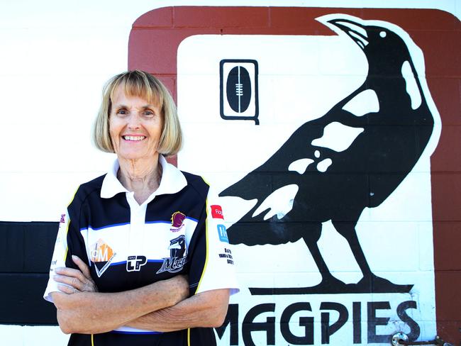 Joan Baillie loves volunteering at Souths Leagues Club. Picture: Ric Frearson