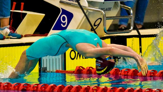 The state’s best young swimmers have hit the pool at the SA Aquatic and Leisure Centre. Picture: Mel Faull/Get Snapt