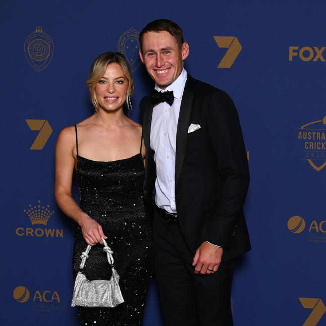 Marnus Labuschagne and Rebekah Labuschagne. (Photo: Morgan Hancock / Getty Images.