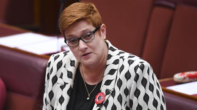 Australian Foreign Minister Marise Payne. Picture: AAP