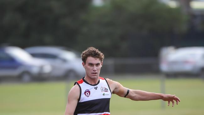 Lachlan Wood has a kick for Brothers Bulldogs.