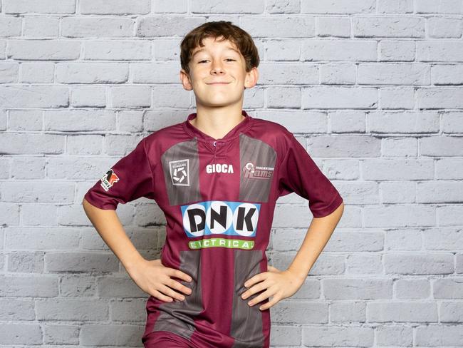 Mitchell Coleman for the Macarthur Rams U13 Youth League Two. Picture: Supplied