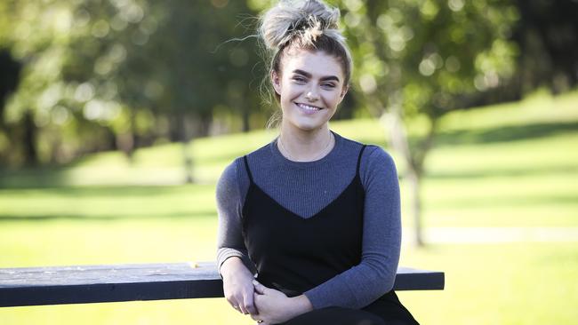 Hairdressing apprentice Ellie Sprowles’ main concerns are climate change and apprentice wages. Picture: Dylan Robinson