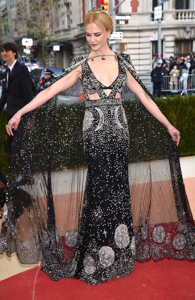 Nicole Kidman attends the “Manus x Machina: Fashion In An Age Of Technology” Costume Institute Gala at Metropolitan Museum of Art on May 2, 2016 in New York City. Picture: Getty