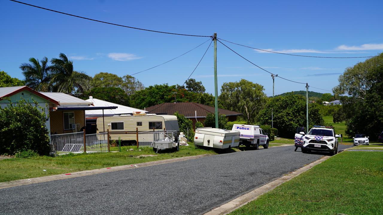 Mackay police are at the scene of a home along Foulden St in North Mackay following the sudden death of a two-year-old girl on Thursday night, who was presented to Mackay Base Hospital. December 30, 2022. Picture: Heidi Petith