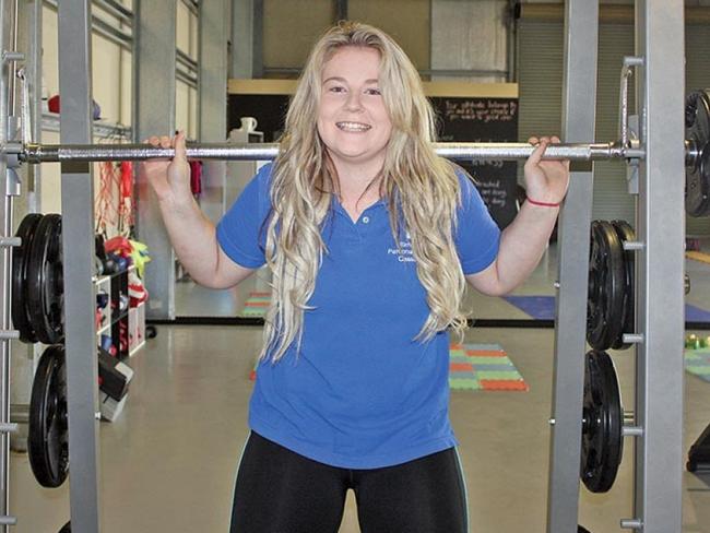 Cassie Sainsbury when she owned Yorke’s Fitness in Yorketown in 2015.