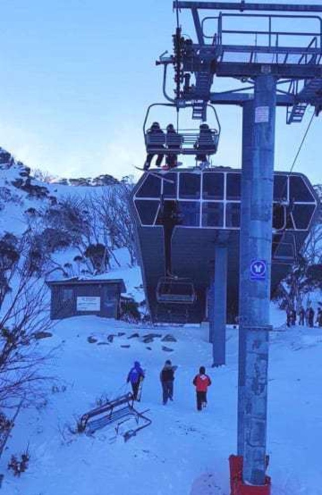 Thredbo: Skier’s amazing escape as chairlift crashes to ground | Daily ...