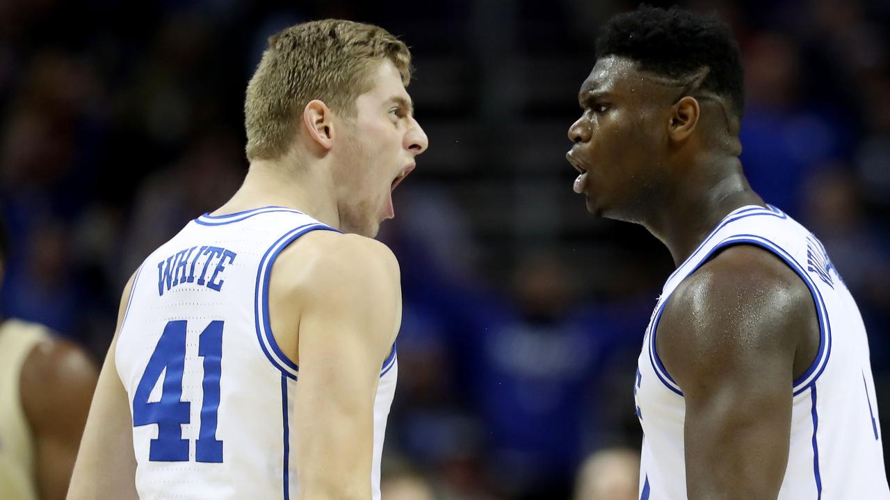 Jack White, Zion Williamson, and Duke earned the No. 1 seed in the South.