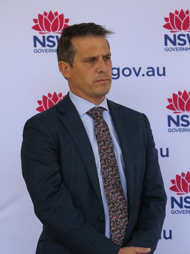 NSW Minister for Health Ryan Park addresses the media in a press conference in Sydney. Picture NCA NewsWire / Gaye Gerard