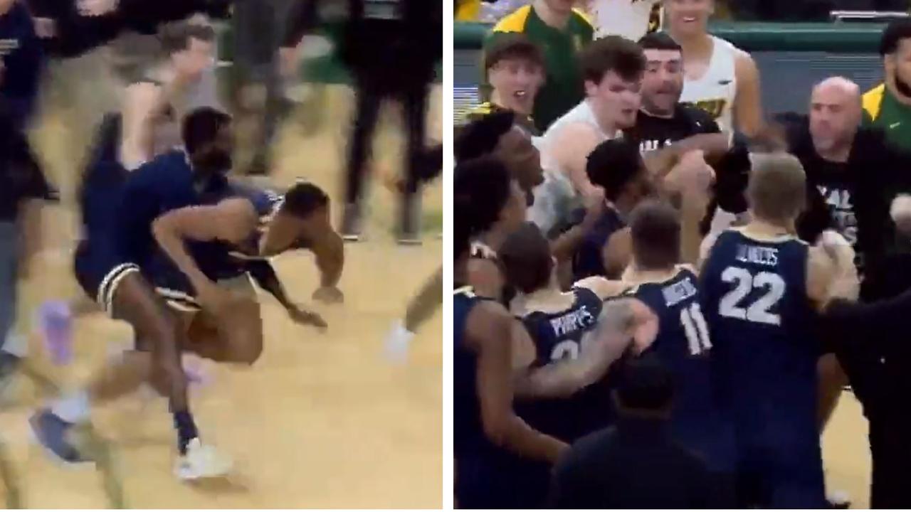 North Dakota State v Oral Roberts combat, vidéo, bagarre, faits saillants, Maleeck Harden-Hayes, Summit League