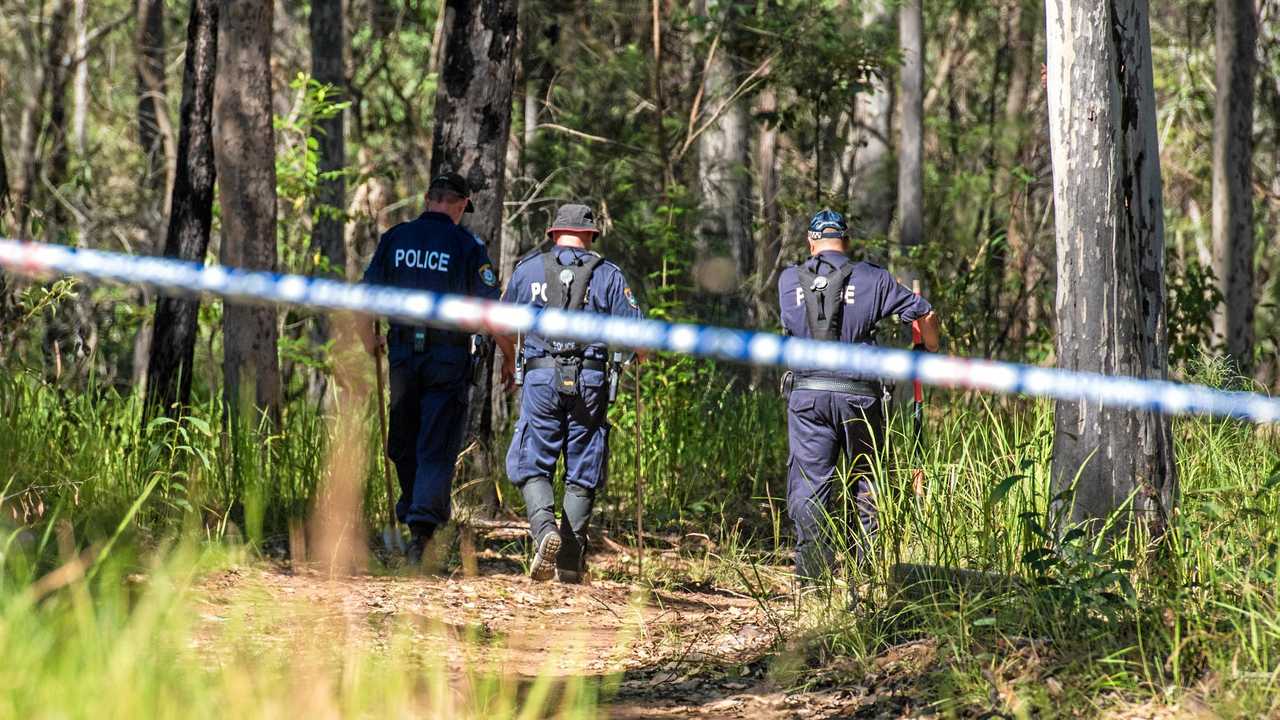 Police search a property on Tanglewood Road north of Lawrence in relation to the disappearance of Sharon Edwards.Photo Adam Hourigan / The Daily Examiner. Picture: Adam Hourigan