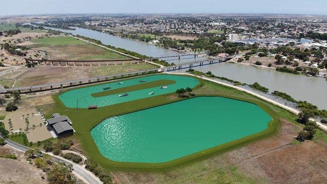 The Murray Bridge plan features two lakes. Picture: Supplied