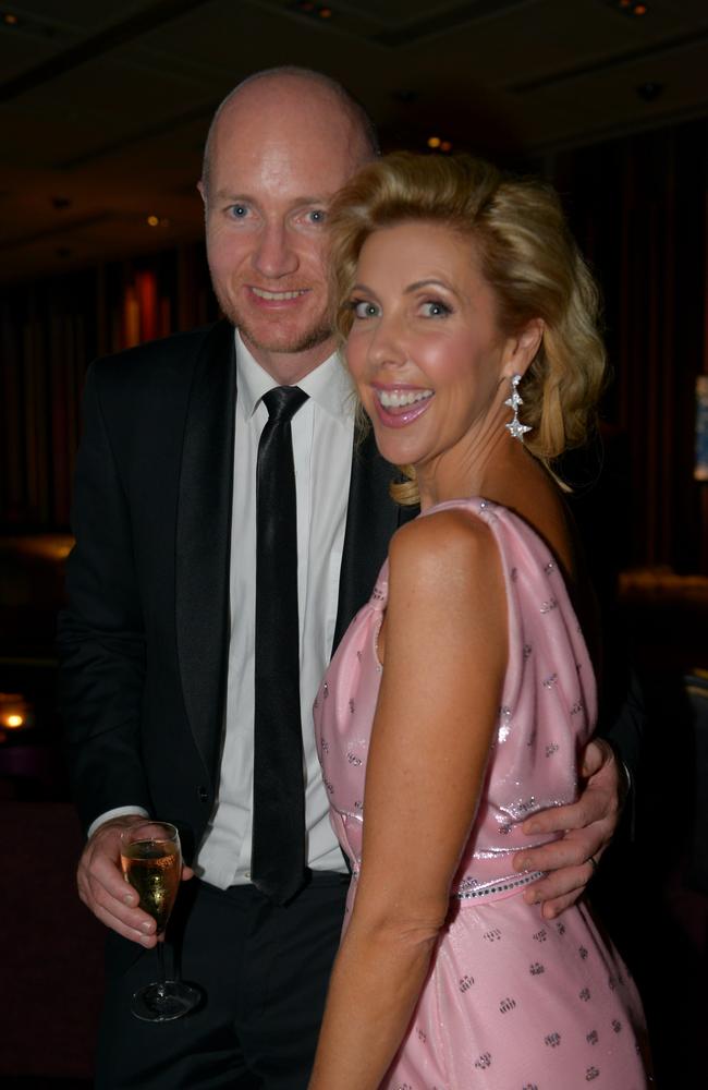 Hugh Nailon and Catriona Rowntree at the 2017 Channel Nine Logies Coffee Club after party. Picture: Channel Nine