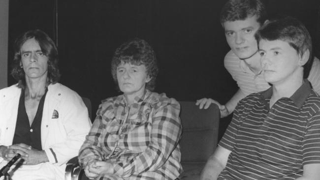 Faye Knowles and her sons Patrick, 24, Sean, 21, and Wayne, 18, claim to have been terrorised by a UFO as they travelled across the Nullarbor towards the South Australian border in 1988.
