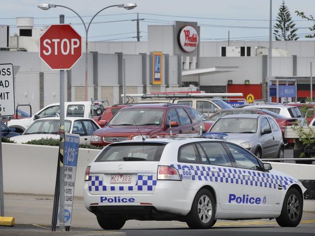 Alex Briffa rammed three police cars at the Westfield Shopping Centre in Airport West while trying to escape in a stolen Honda Fit.