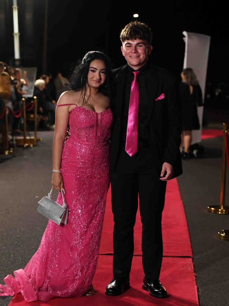 Jaiden Smith-Christinson & Georgia Farag at Xavier Catholic College year 12 formals. Picture: Patrick Woods.