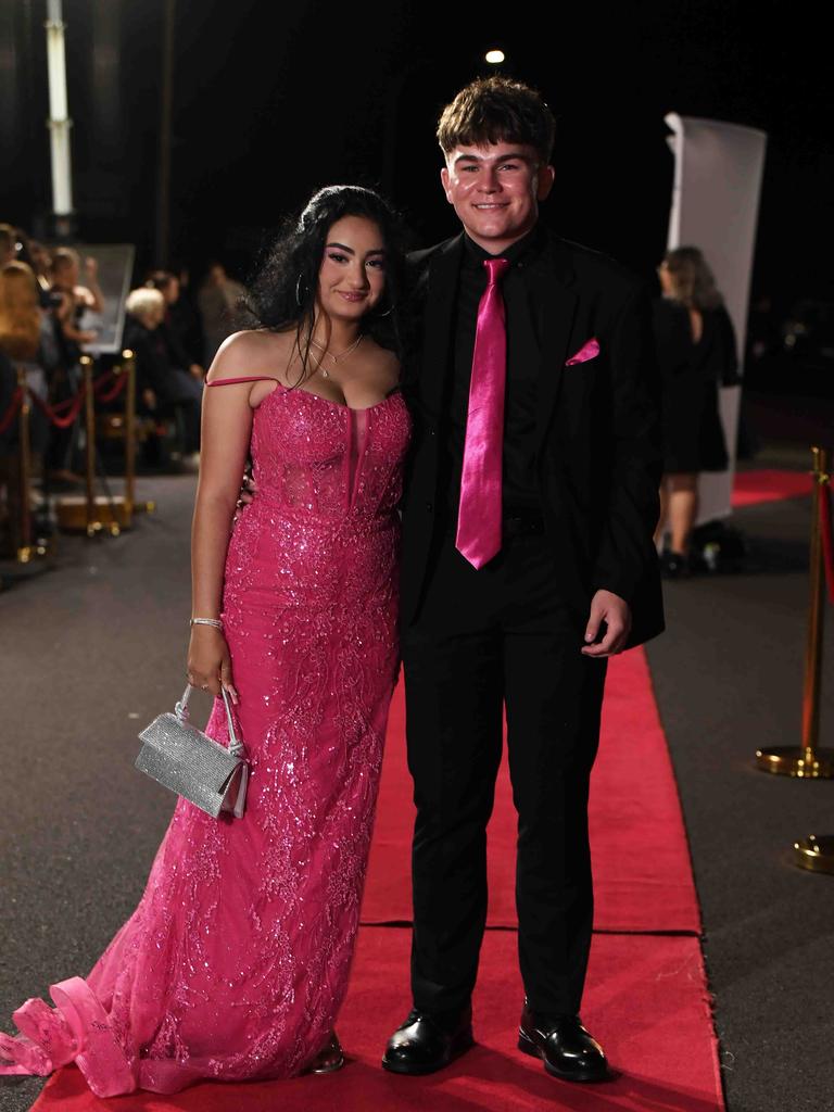 Jaiden Smith-Christinson &amp; Georgia Farag at Xavier Catholic College year 12 formals. Picture: Patrick Woods.