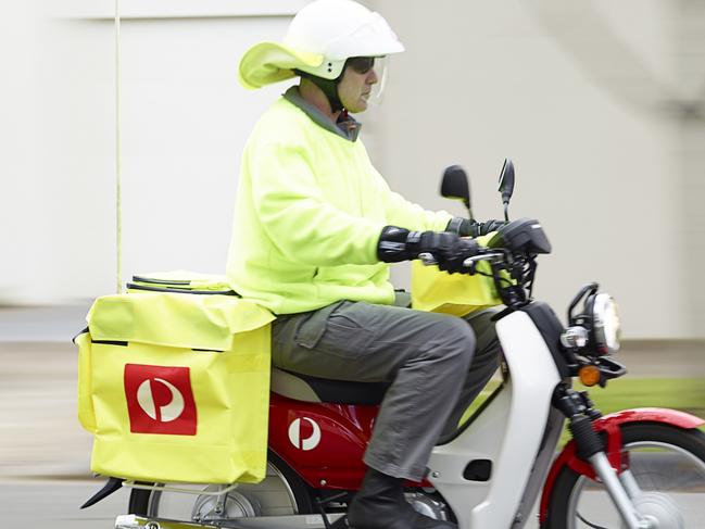 Australia Post postie on a motorbike. Picture: Supplied.