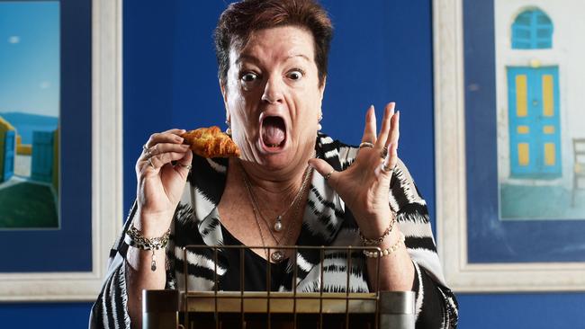 Michelle Fidock’s dentures fell out into a toaster at SkyCity’s Casino. Picture: Ivan Rachman