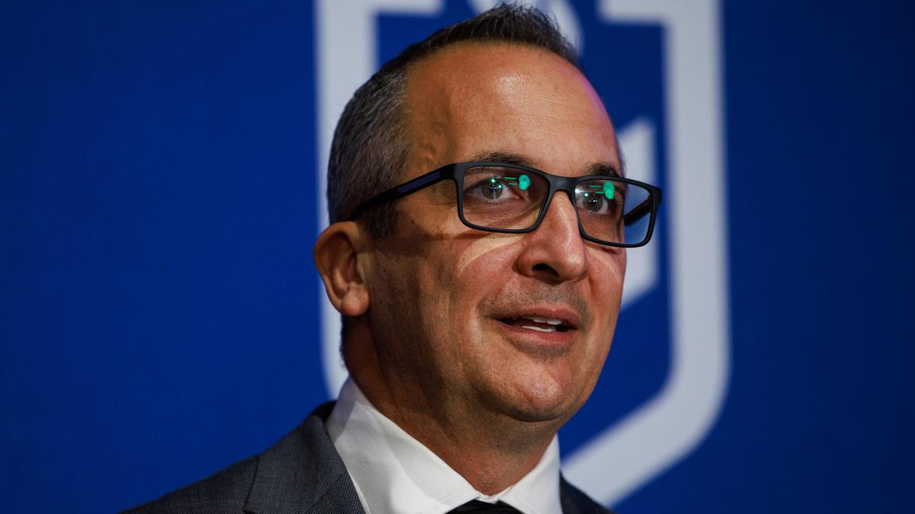 NRL chief executive Andrew Abdo said the allegations were disappointing. Picture: Justin Lloyd