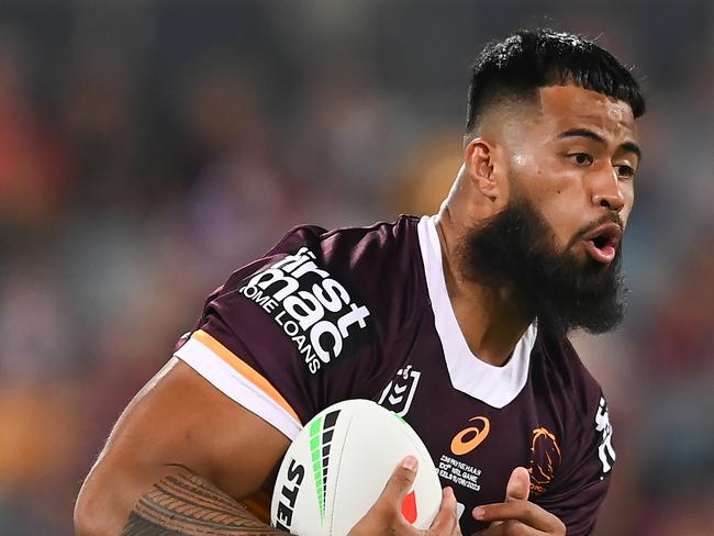 Zeda is the brother of Brisbane Broncos star prop Payne Haas. (Photo by Albert Perez/Getty Images)
