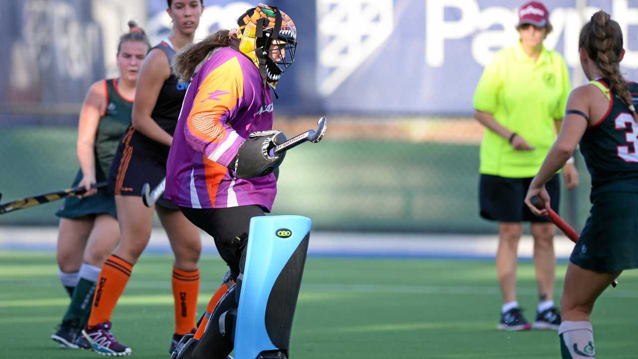Hockey:Meteors' GK Tori Eddy. Picture: Allan Reinikka ROK280419ahockey2