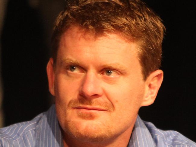 Floyd Landis talking at doping conference at GPAC