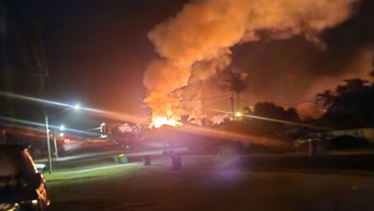 The fire hit the hostel early Wednesday morning. Picture: Maree Mac / Facebook
