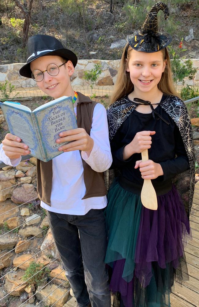 Alex Boyd, 10, and Gabrielle Boyd, 11, love drama and their family has applied for the state government’s Creative Kids rebate. Picture: Supplied