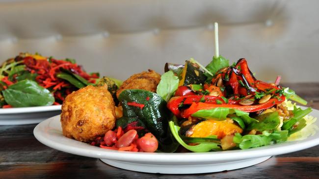 Vegetarian dishes at Govindas in Burleigh. Picture: John Gass