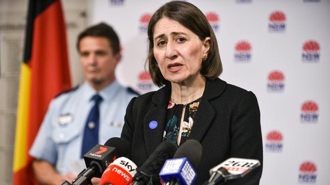 SYDNEY, AUSTRALIA - NCA NewsWire Photos August, 31, 2020:  Premier Gladys Berejiklian at a press conference, Monday August 31, 2020. Picture: NCA NewsWire/Flavio Brancaleone