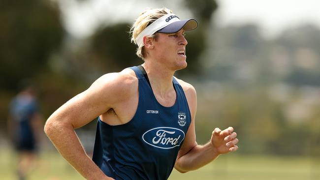 Mark Blicavs’ numbers dropped in 2017. Picture: Alison Wynd