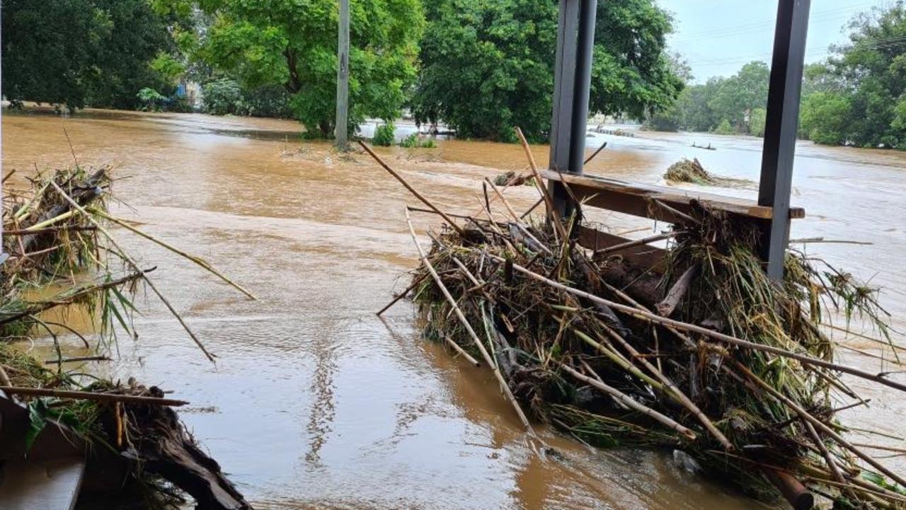 Grantham in flood, Saturday, February 26, 2022. Picture: Megan Masters