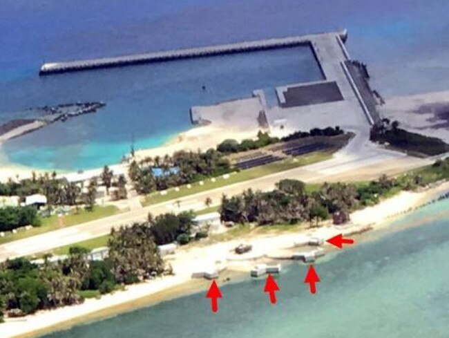 Another view of the mysterious constructions.