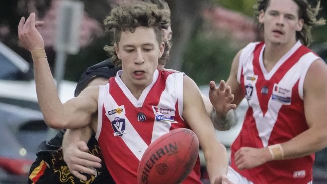 Sam Gebert in action for Healesville. Picture: Valeriu Campan