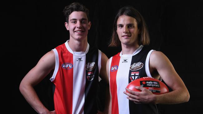 Nicholas Coffield and Hunter Clark have made the Saints big winners on draft day. Picture: Getty Images