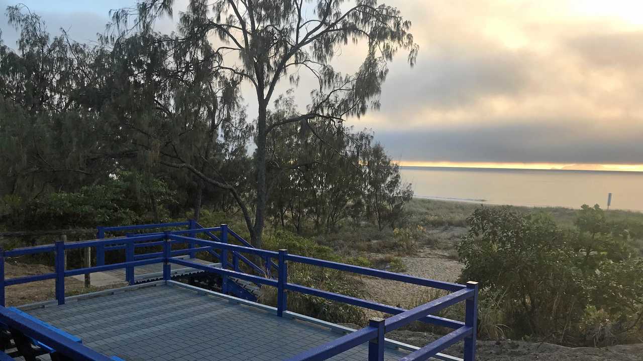 Recycled stairs at Pitt Street, Blacks Beach. Picture: Contributed