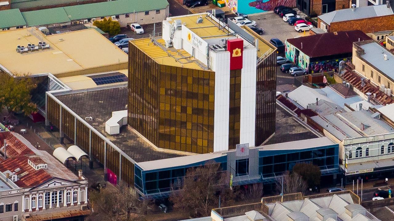 Heritage Bank's head office building in Toowoomba.