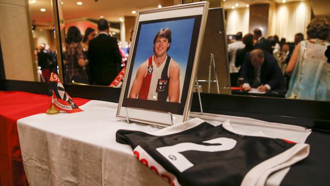 The Saints set up a shrine to their fallen club great at their best and fairest count last year.