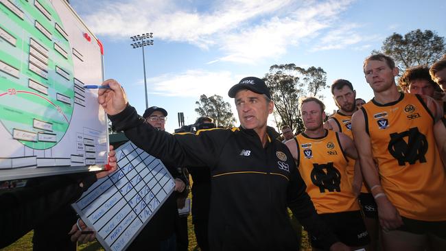 Damian Sexton coached Ovens and Murray to a big win over Goulburn Valley last year. Picture: Yuri Kouzmin