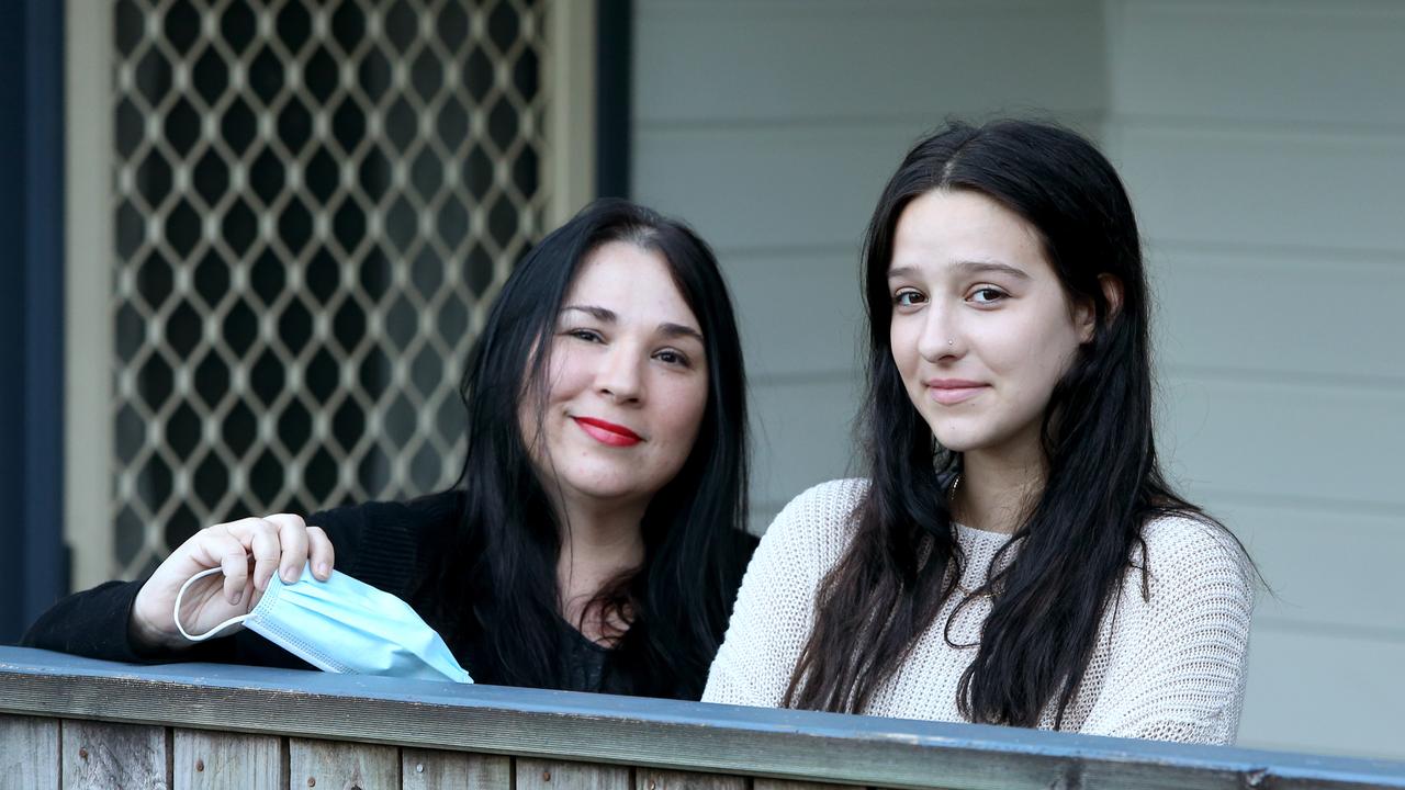 Kylie Smith with daughter Joey Luff. Picture: Steve Pohlner