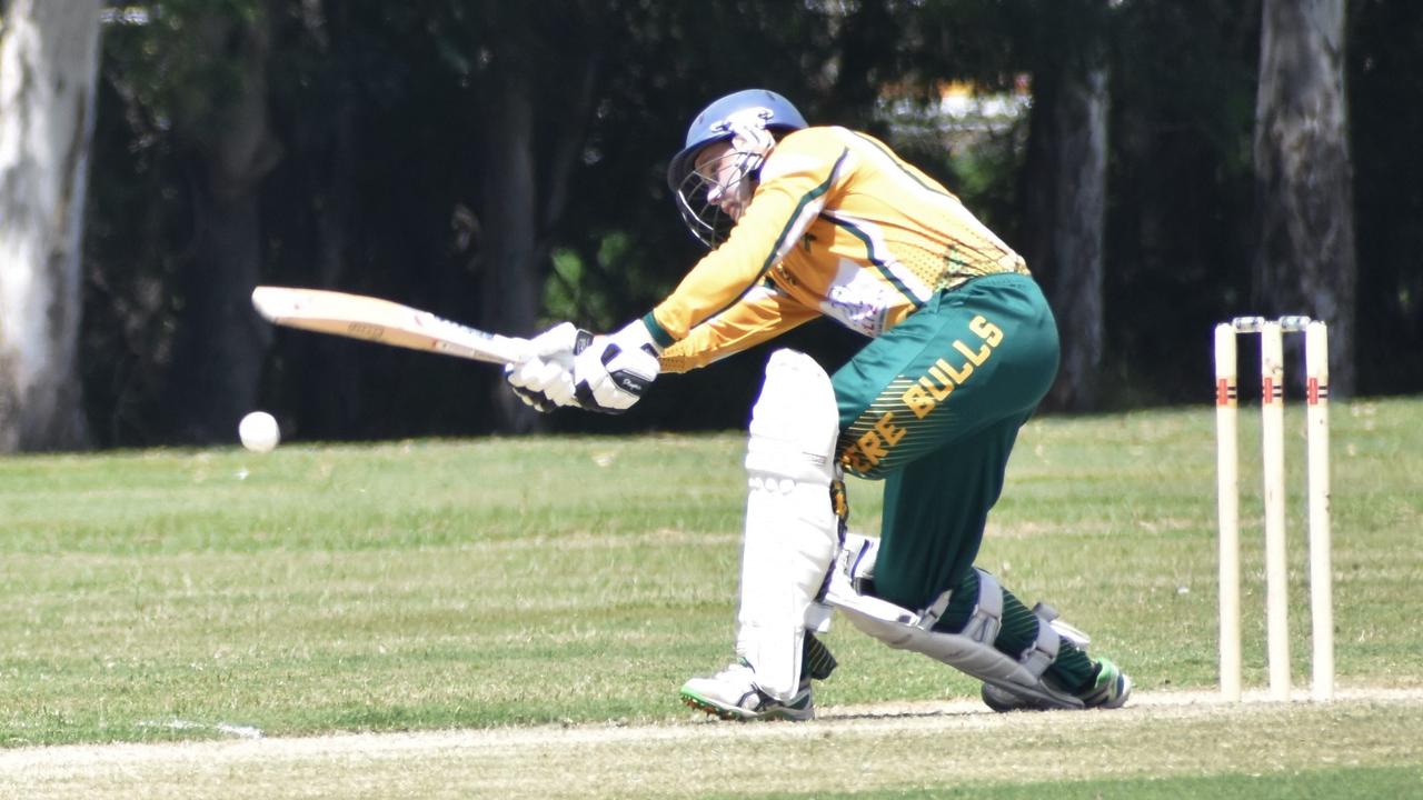 Frenchville Sports Club A-Grade Premiership semi-final, Gracemere Bulls versus The Glen, Rockhampton Cricket Grounds, March 19, 2022.