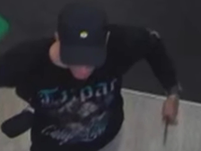 Kye Rowden has been jailed for stealing a jumper from the Colonnades Shopping Centre and threatening to stab staff who intervened. Picture: 7NEWS