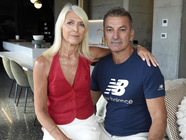 Lisa and Tony Pastore were victims of two home invasions while they were renting in Black Rock last year. Picture: Andrew Henshaw