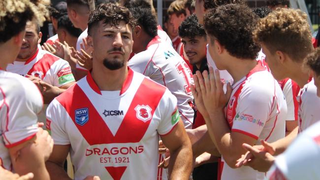 Nicholas Tsougranis is on a pathway towards the NRL. Picture: Dragons Media