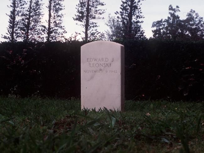 Edward Joseph Leonski is buried in the military cemetery in Hawaii. Pic: Geoff Easdown.