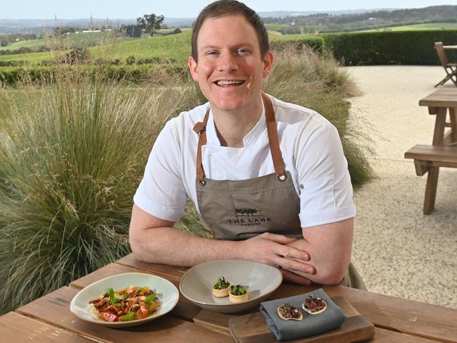 21/12/23. The Lane Vineyard with Head chef Tom Robinson.Picture: Keryn Stevens